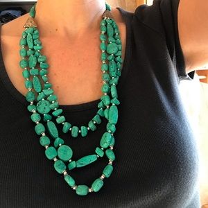 Faux Turquoise Necklace